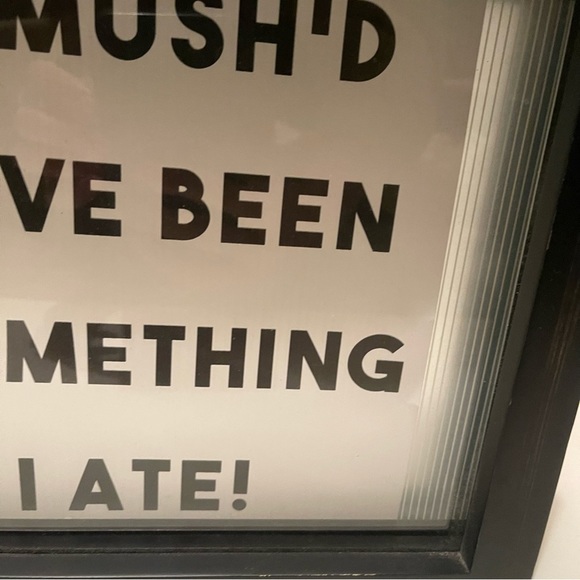 8x10” vintage frames mushroom art black clear - Picture 4 of 9